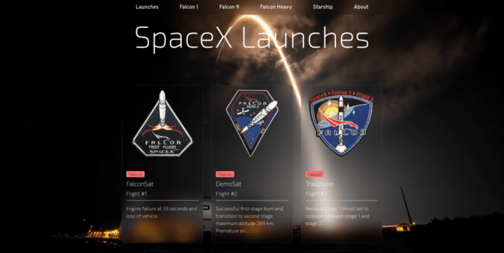 representative image of Space X personal project