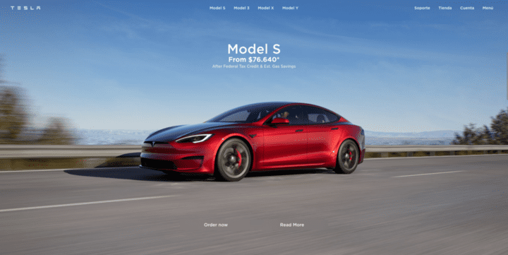 representative image of Tesla personal project