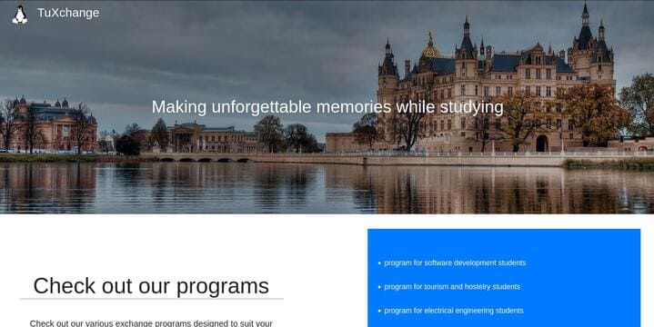 representative image of TuXchange personal project